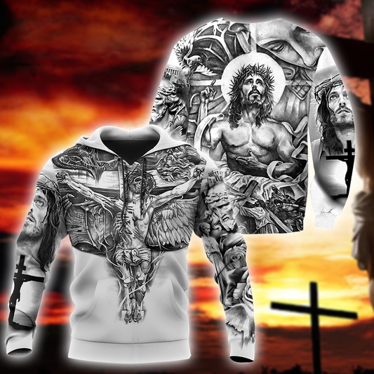 Premium Christian Jesus 3D All Over Printed Unisex Shirts - Amaze Style™-Apparel