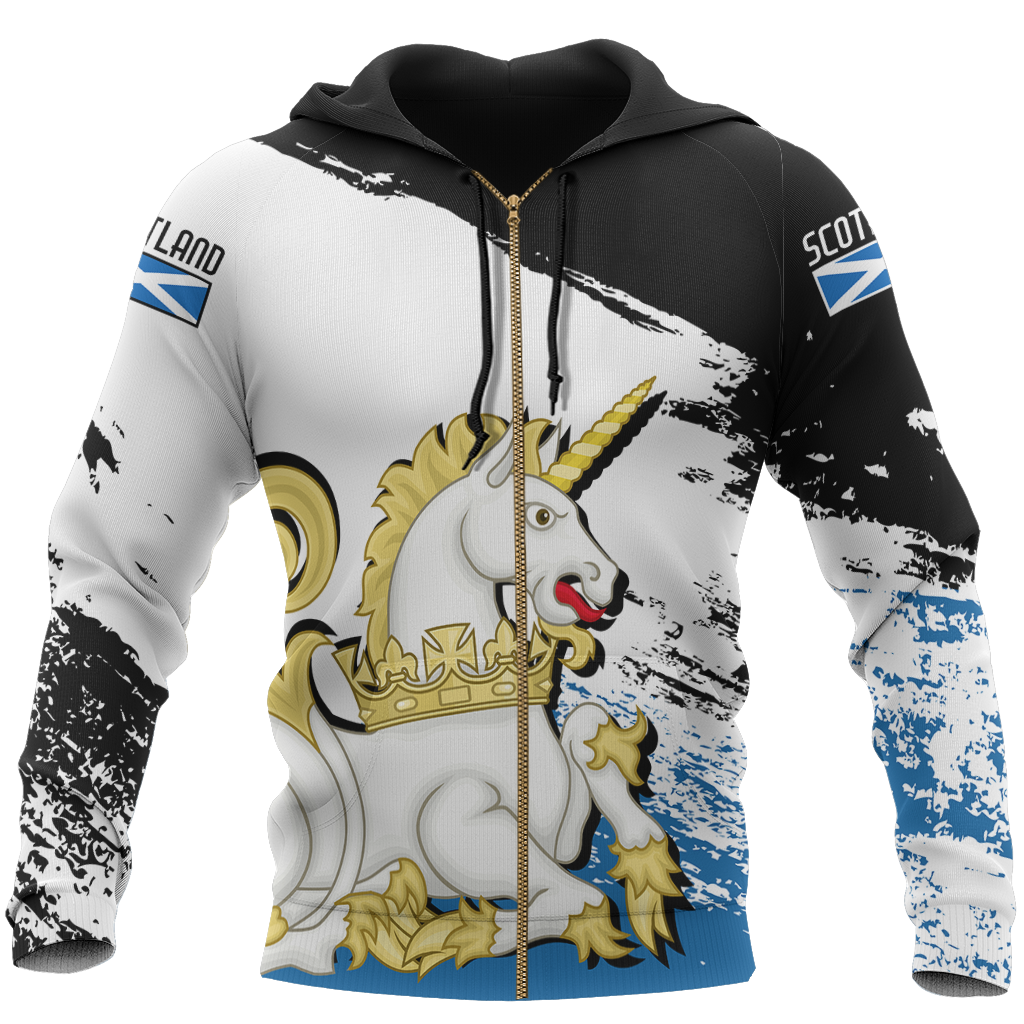 Scotland Royal Unicorn Pullover Hoodie NNK 1512 - Amaze Style™-Apparel