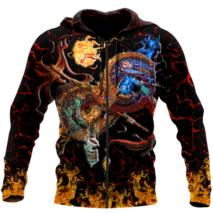 Maui taniwha art new zealand 3d all over printed shirt and short for man and women