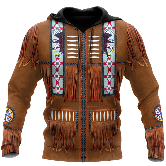 Cowboy Jacket No1 Cosplay 3D Over Printed Unisex Deluxe Hoodie ML