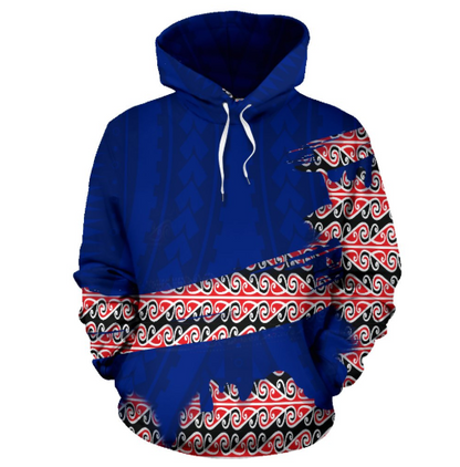 New Zealand Maori Pattern All Over Hoodie 01 JT6 - Amaze Style™-Apparel