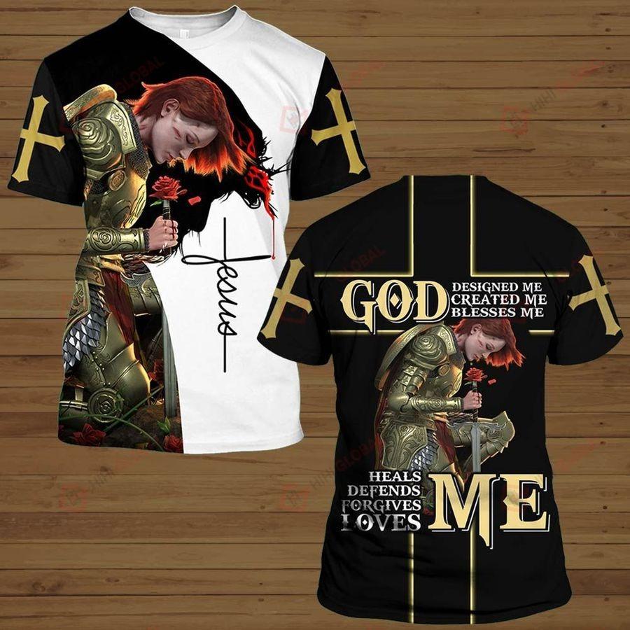 God Designed Me, Create Me, Blesses Me - 3D All Over Printed Shirts For Men and Women