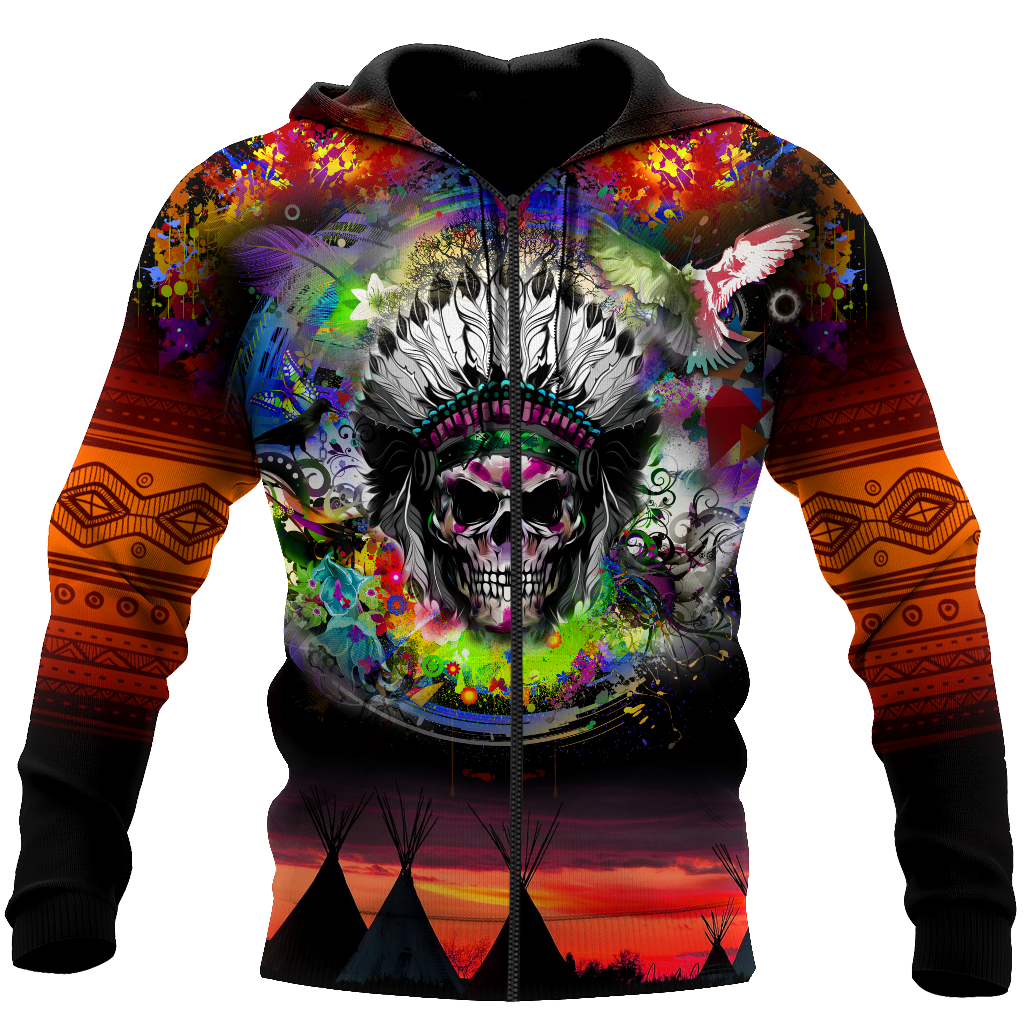Love Skull native 3D all over printed for man and women QB06082002
