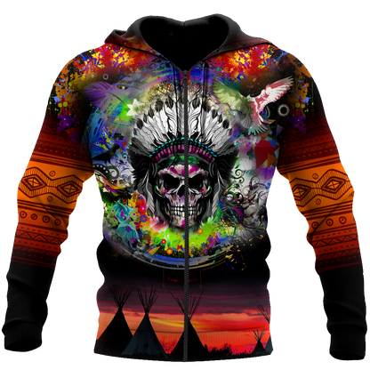 Love Skull native 3D all over printed for man and women QB06082002