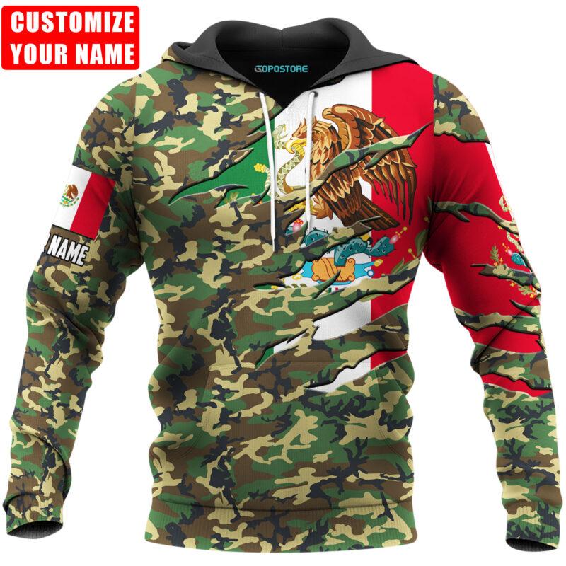 Personalized Name Love Mexico 3D All Over Printed Shirts For Men and Women TA06252104