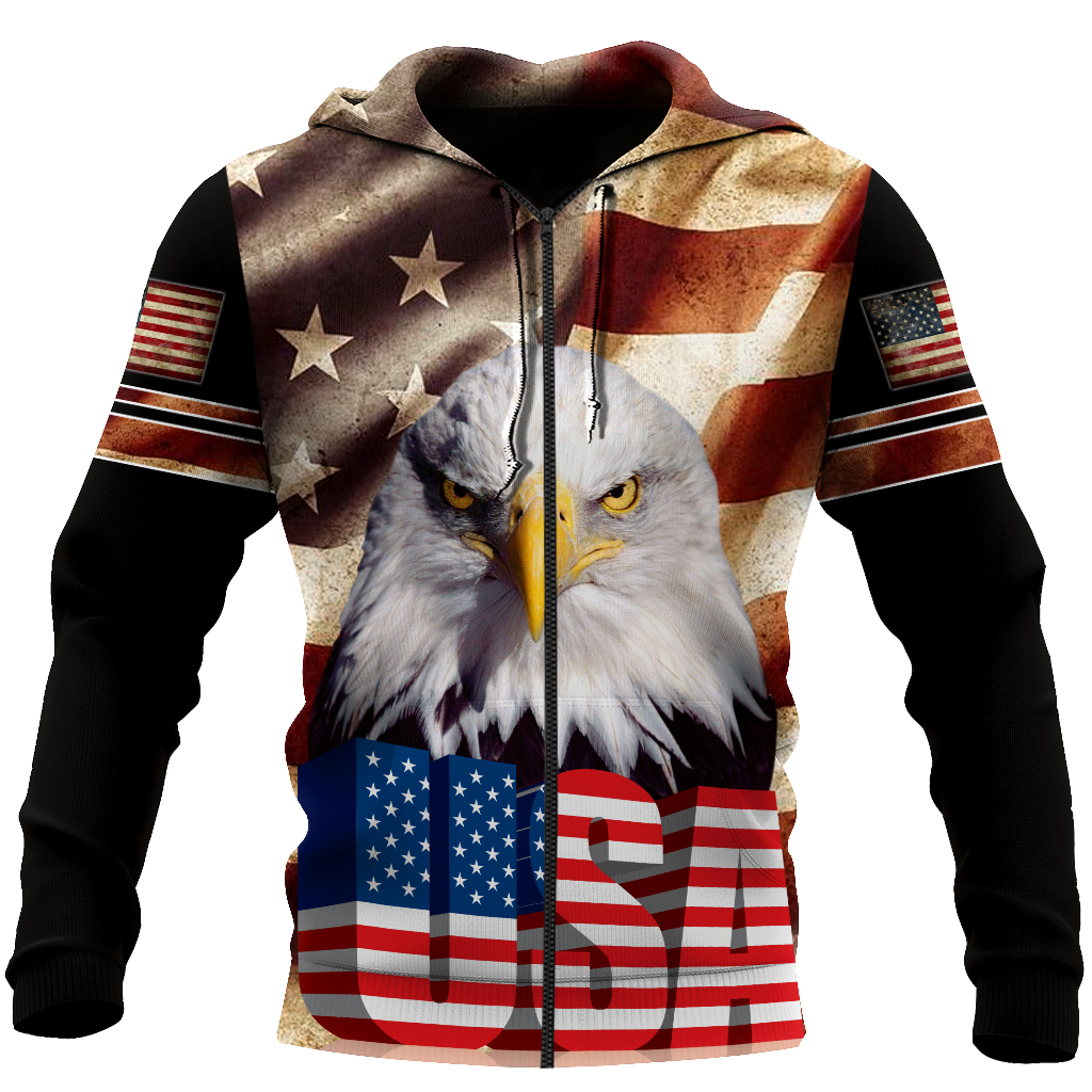 Eagle USA Flag 3D All Over Printed Shirts For Men & Women - Amaze Style™-Apparel