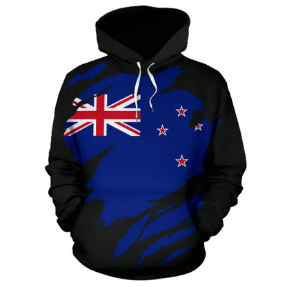New Zealand Flag All Over Hoodie 01 JT6 - Amaze Style™-Apparel