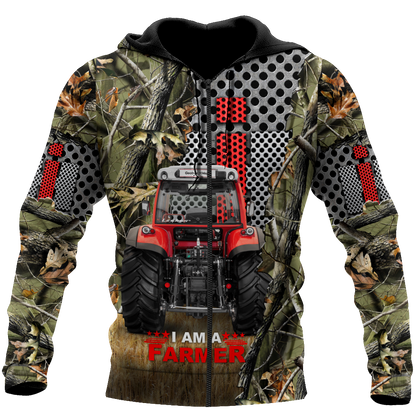 All Over Printed Farmer Tractor Hoodie MEI09222003-MEI