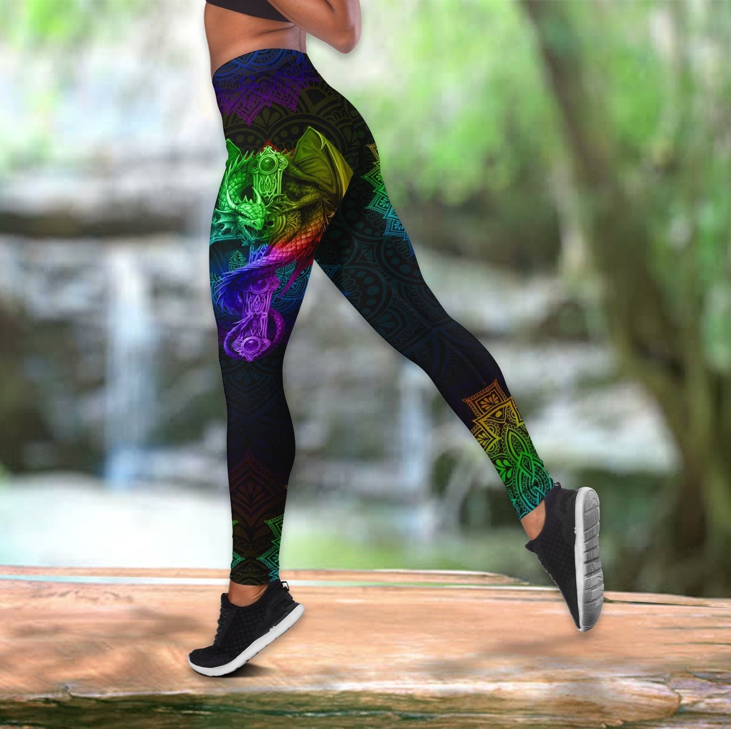 Mandala Dragon Combo Legging + Tank Top TA0820203