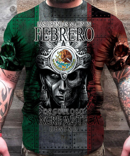 3D All Over Aztec Warrior Mexican 02 Hoodie - Amaze Style™-Apparel