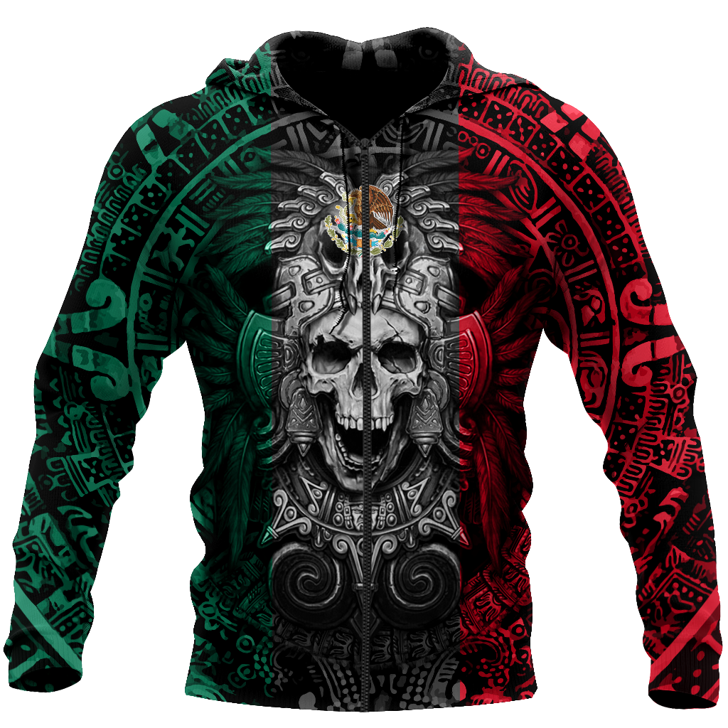 Mexican Aztec Warrior 3D All Over Printed Hoodie
