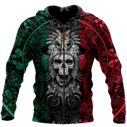 Mexican Aztec Warrior 3D All Over Printed Hoodie