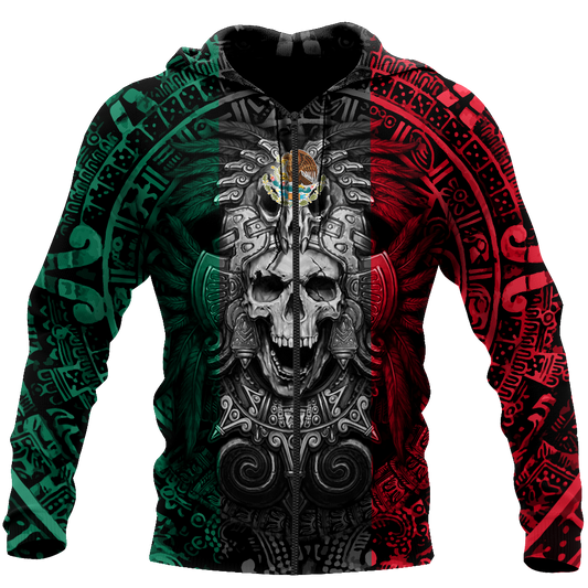 Mexican Aztec Warrior 3D All Over Printed Hoodie