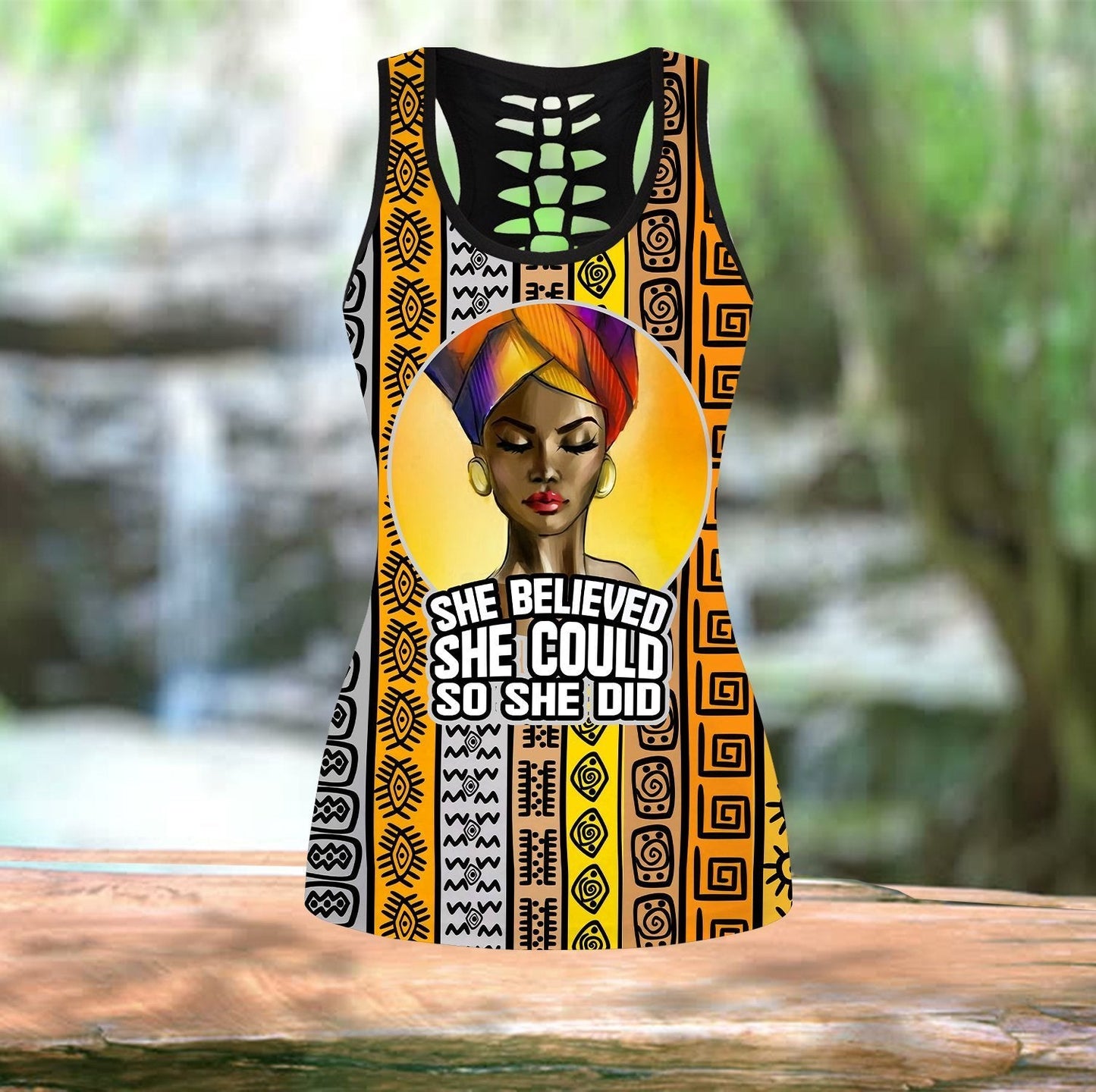 She Did African Culture Legging & Tank top-ML-Apparel-ML-No Legging-S-Vibe Cosy™