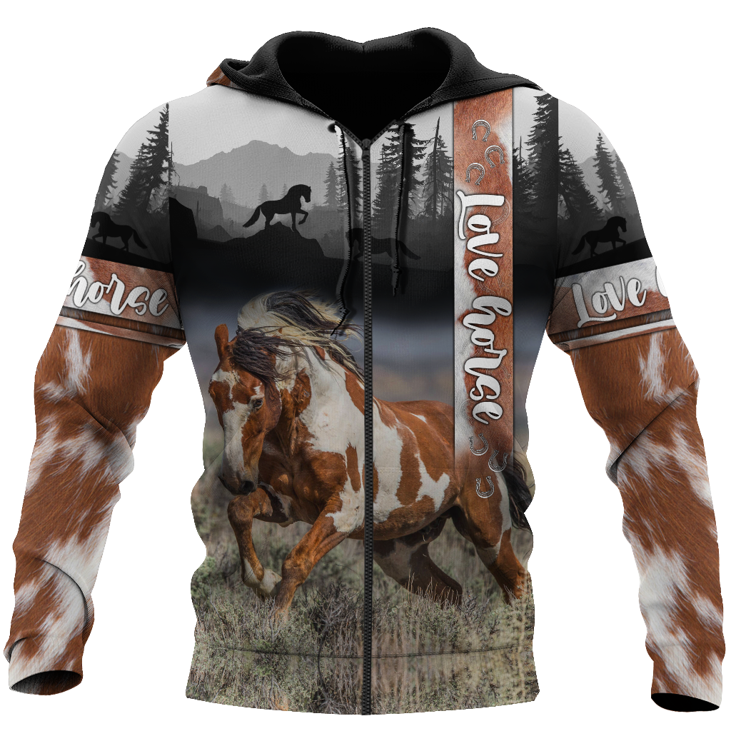 Beautiful American Paint Horse 3D All Over Printed Shirts For Men And Women DA19112005