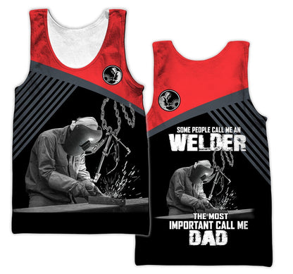 Premium Unisex All Over Printed Welder Dad Shirts MEI