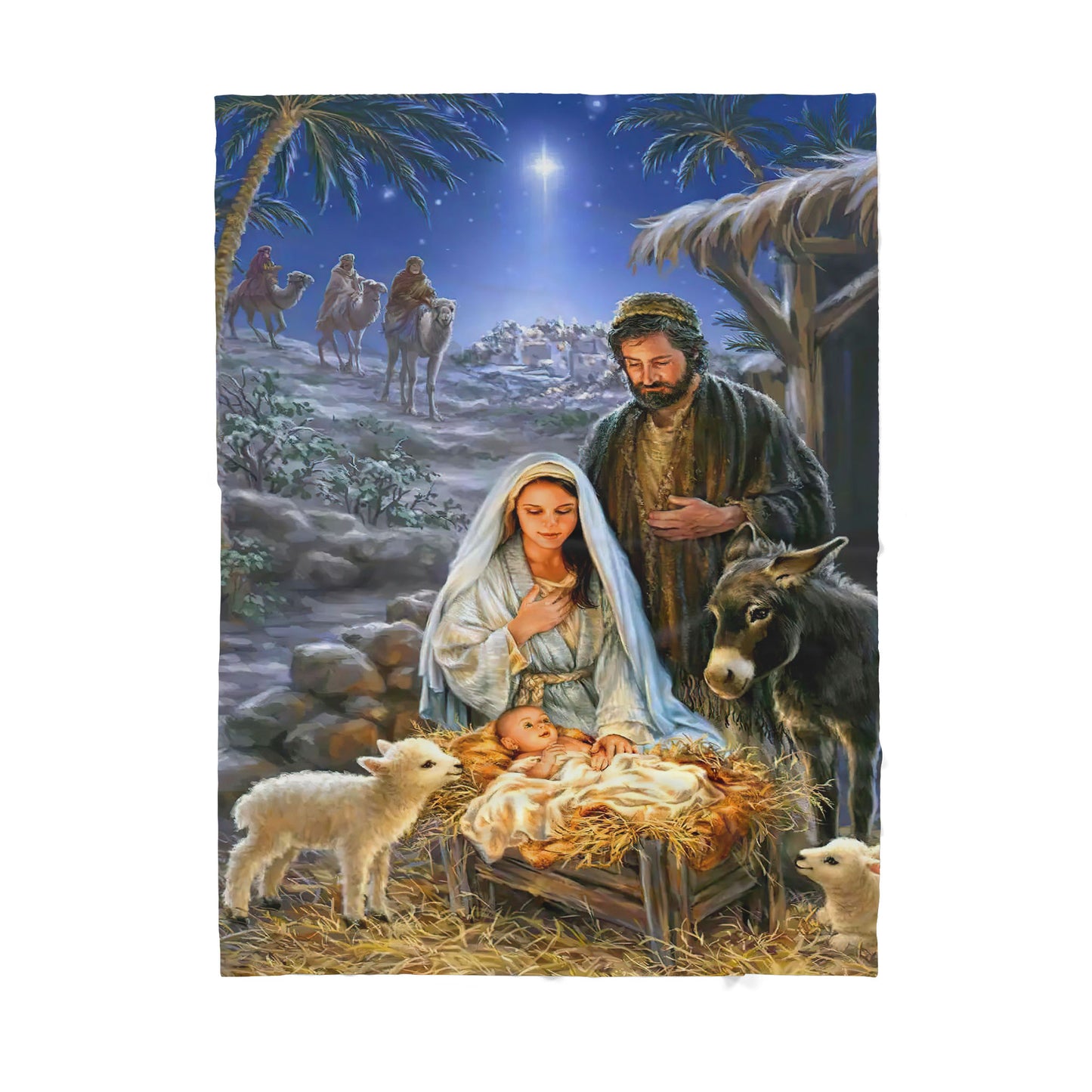 Premium Christian Jesus Gift from heaven Blanket - Best gift for Christian - sherpa blanket TT
