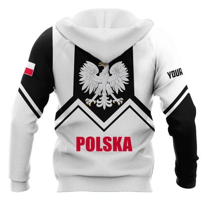 Personalized Polska 3D All Over Printed Unisex Hoodie