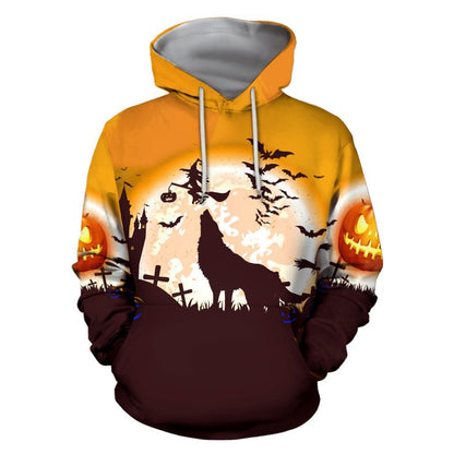 Halloween Wolf 3D All Over Printed Unisex Shirts