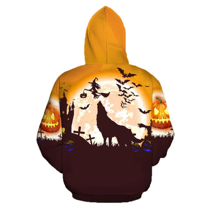Halloween Wolf 3D All Over Printed Unisex Shirts