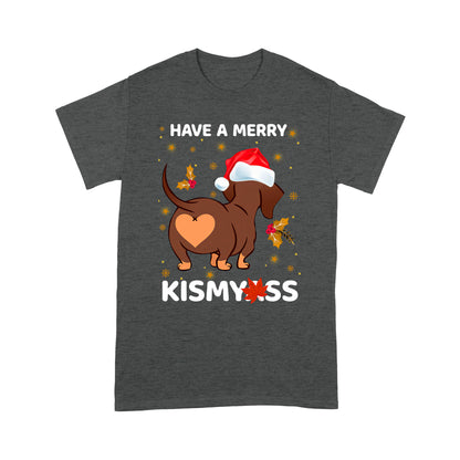 Dog Have A Merry Dachshund  Standard T-shirt HG