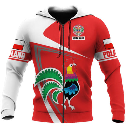 Personalized Polska Wycinanki 3D All Over Printed Unisex Hoodie