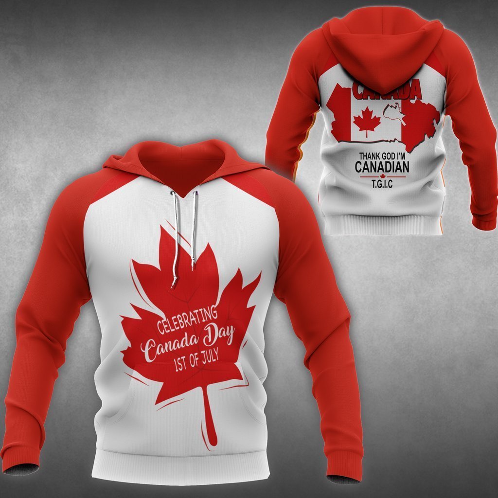 Celebrating Canada Day Hoodie PL - Amaze Style™-Apparel