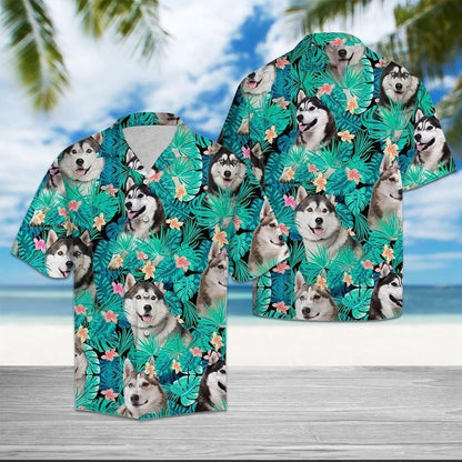 Siberian Husky Tropical Hawaii Shirt TA0708201