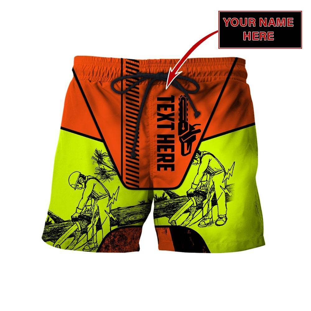 Premium Chainsaw Logger Custom Name Unisex Shirts