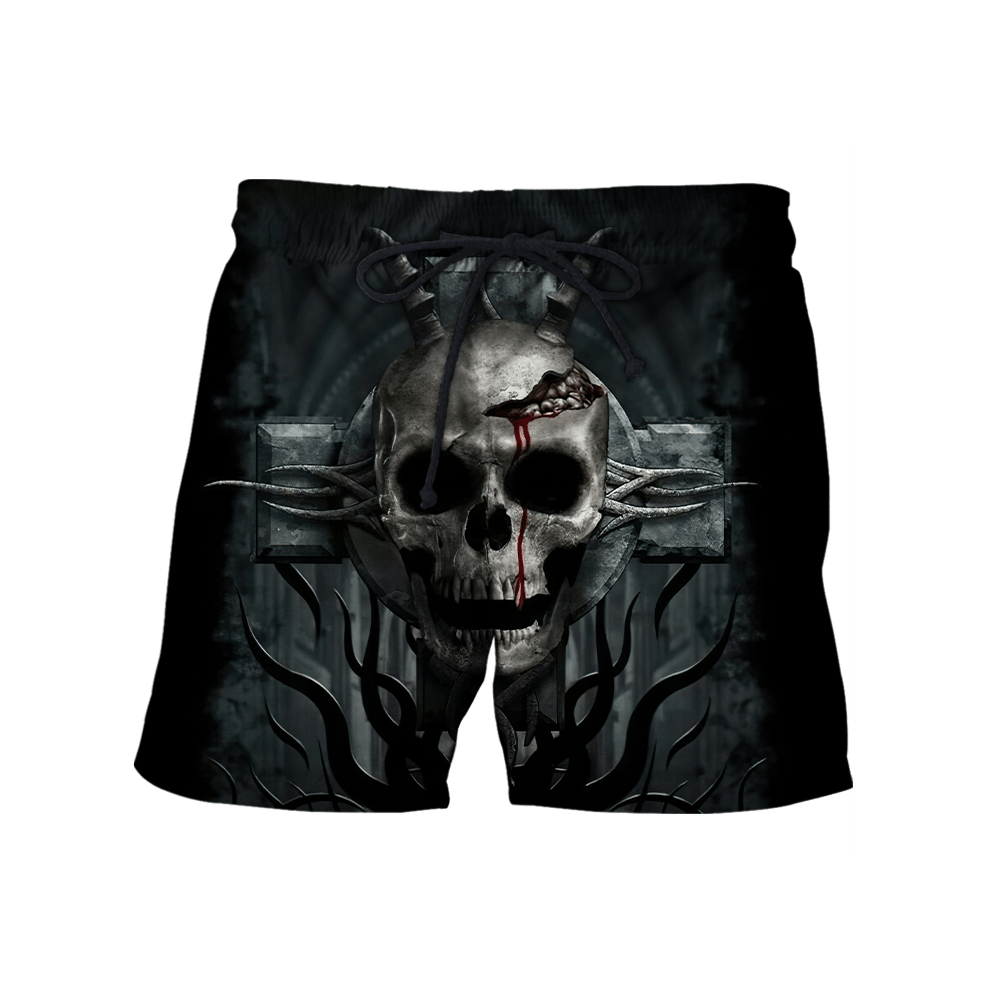 Premium Unisex Skull Cross All Over Printed Shirts  MEI