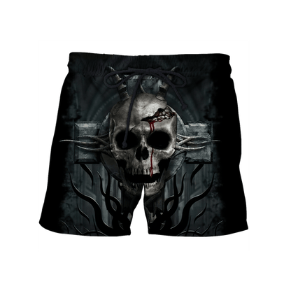 Premium Unisex Skull Cross All Over Printed Shirts  MEI