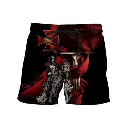 Premium Knight Templar Red Cross All Over Printed Shirts For Men And Women MEI