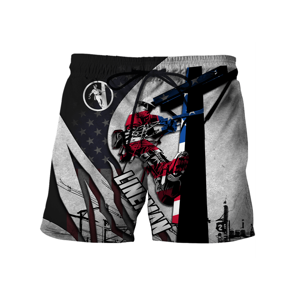 Premium Unisex All Over Printed American Lineman Shirts MEI