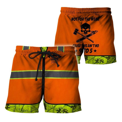 3D Chainsaw Logger Custom Name Unisex Shirts