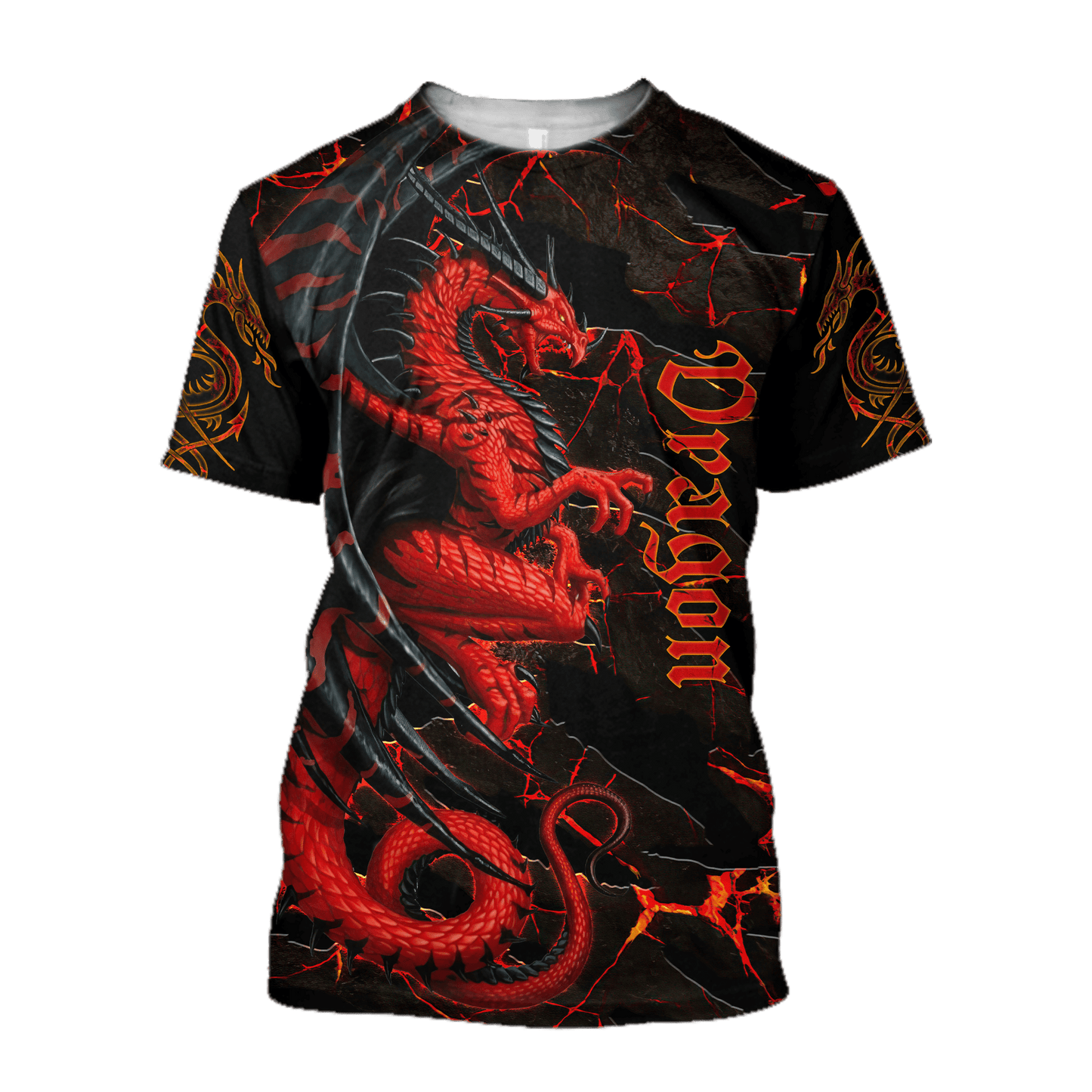 Premium Red Dragon All Over Printed Hoodie MEI