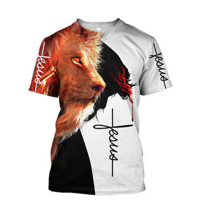 God and Lion - Christian - 3D All Over Printed Style for Men and Women