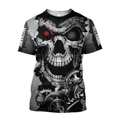 Mechanic 3D All Over Printed Hoodie For Men and Women TN