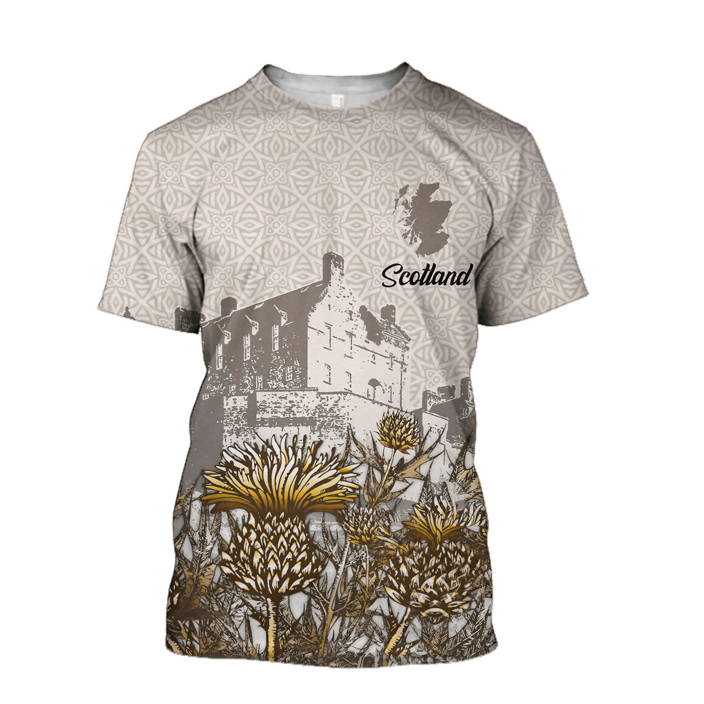 Hoodie Scotland Vintage Over Printed Hoodie TP