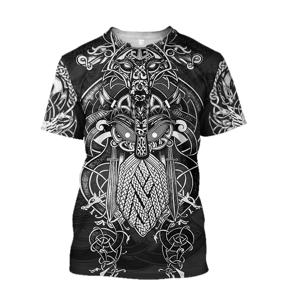 Odin Viking Tattoo Style Pullover - Amaze Style™-Apparel