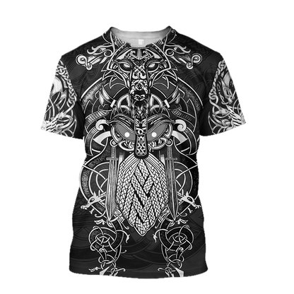 Odin Viking Tattoo Style Pullover - Amaze Style™-Apparel
