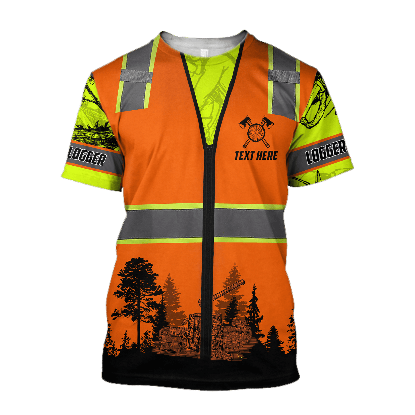 CUSTOMIZE LOGGER SAFETY 3D PRINTED SHIRTS - Amaze Style™-Apparel