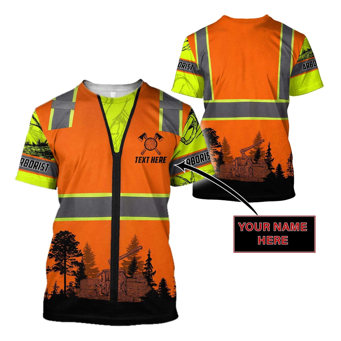CUSTOMIZE ARBORIST SAFETY 3D PRINTED - Amaze Style™-Apparel