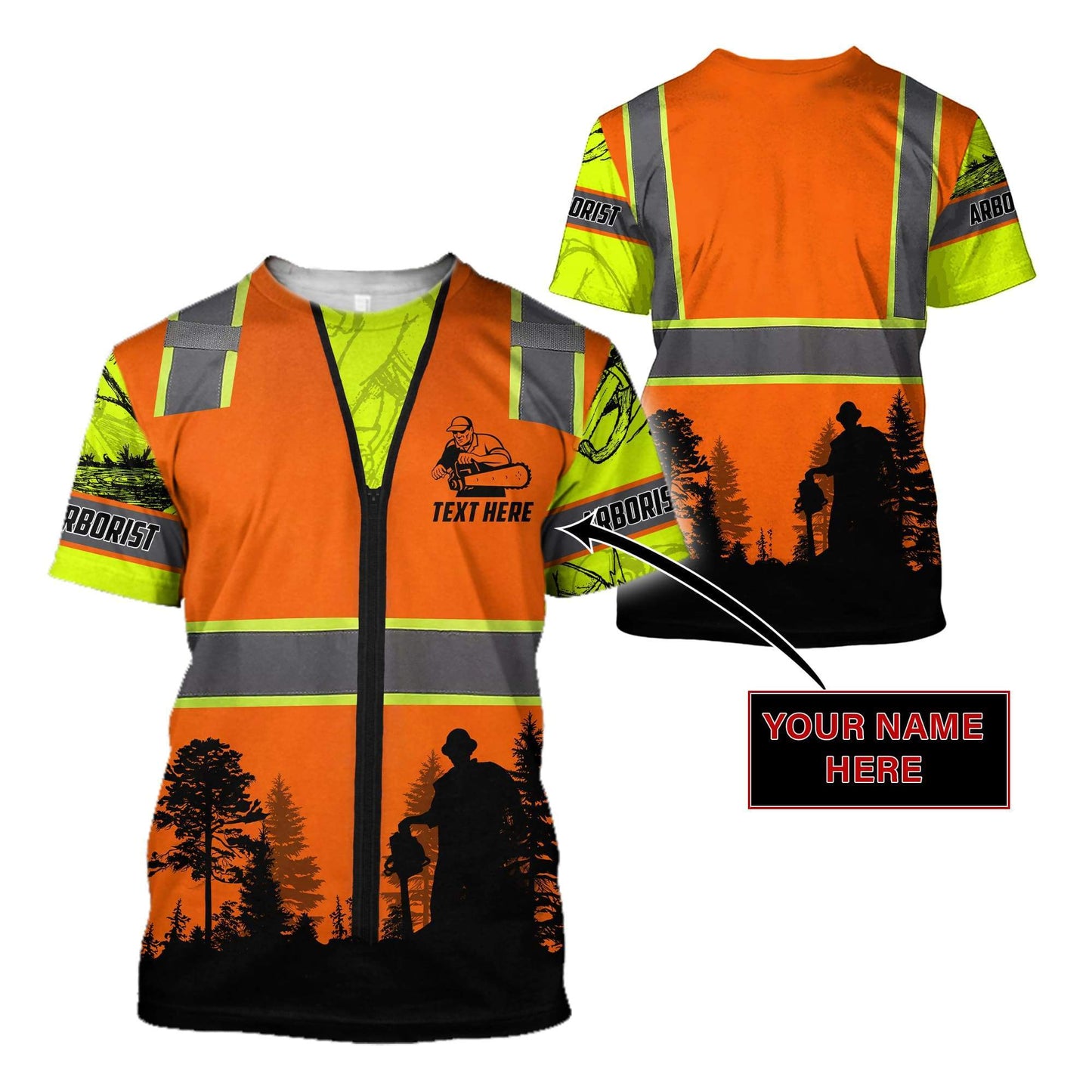 CUSTOMIZE ARBORIST SAFETY 3D ALL OVER - Amaze Style™-Apparel
