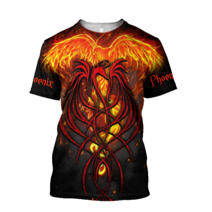 Phoenix Tattoo 3D All Over Printed Hoodie Shirt Limited by SUN AM200501 - Amaze Style™-Apparel
