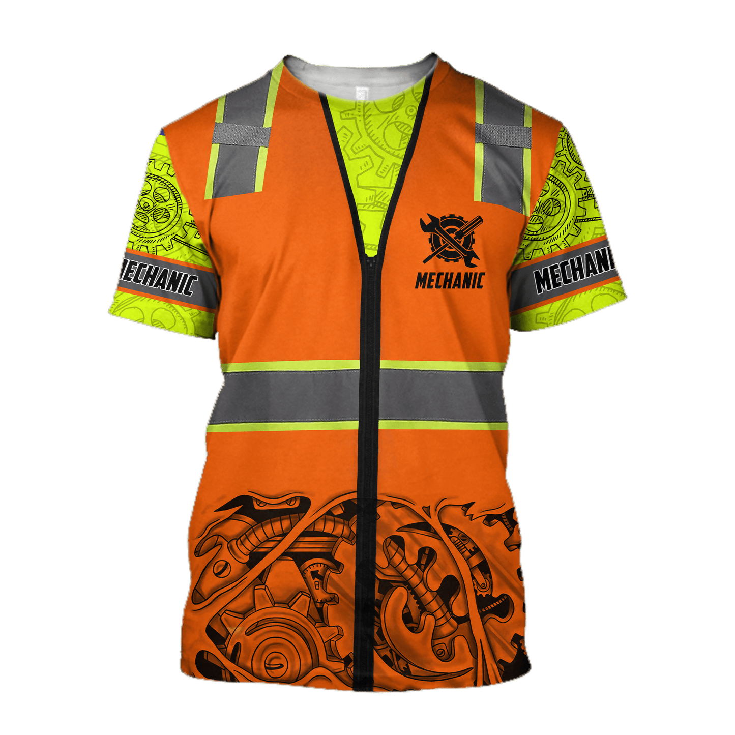 Mechanic 3D All Over Printed Hoodie For Men and Women TN