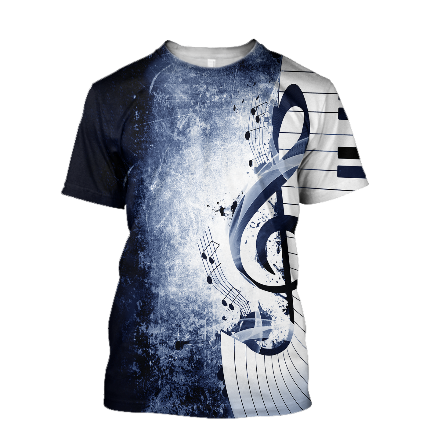 Music Notes Lady Loose 3D All Over Printes