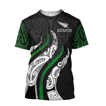 Aotearoa Koru New Zealand 3D Unisex Hoodie