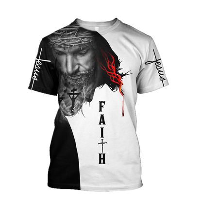 Jesus American Faith 3D All Over Printed Shirts For Men and Women