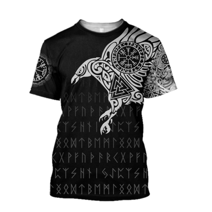 Vikings - The Raven of Odin Tattoo version 2.0 - Amaze Style™-Apparel