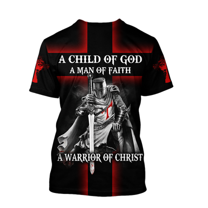 A Child of God, A Man of Faith, A Warrior of Christ - Christian - 3D All Over Printed Style for Men and Women